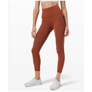 Lululemon Wunder Train High Rise 25" Leggings Size 0 Terracotta Mauve Athleisure